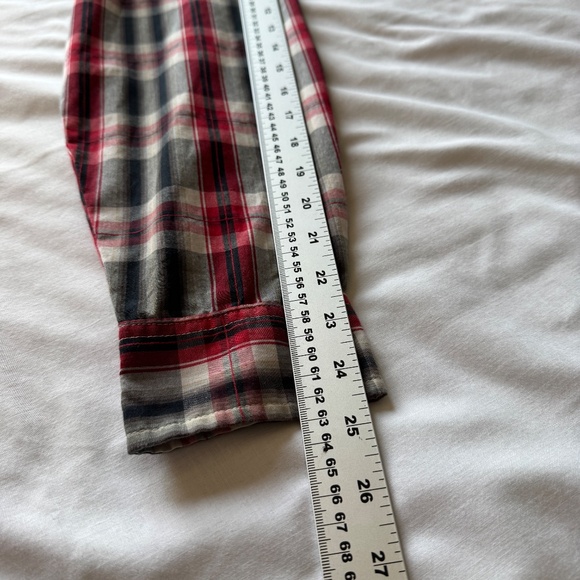 Wrangler Womens Plaid Dark Pearl Snap Long Sleeve Shirt‎ XXL (18-20) Western Y2K - Picture 9 of 12